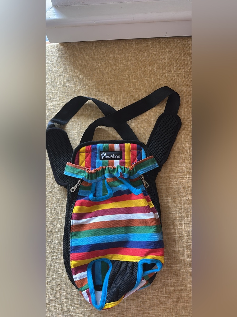 Pawaboo Colorful Rainbow Stripe pet Carrier